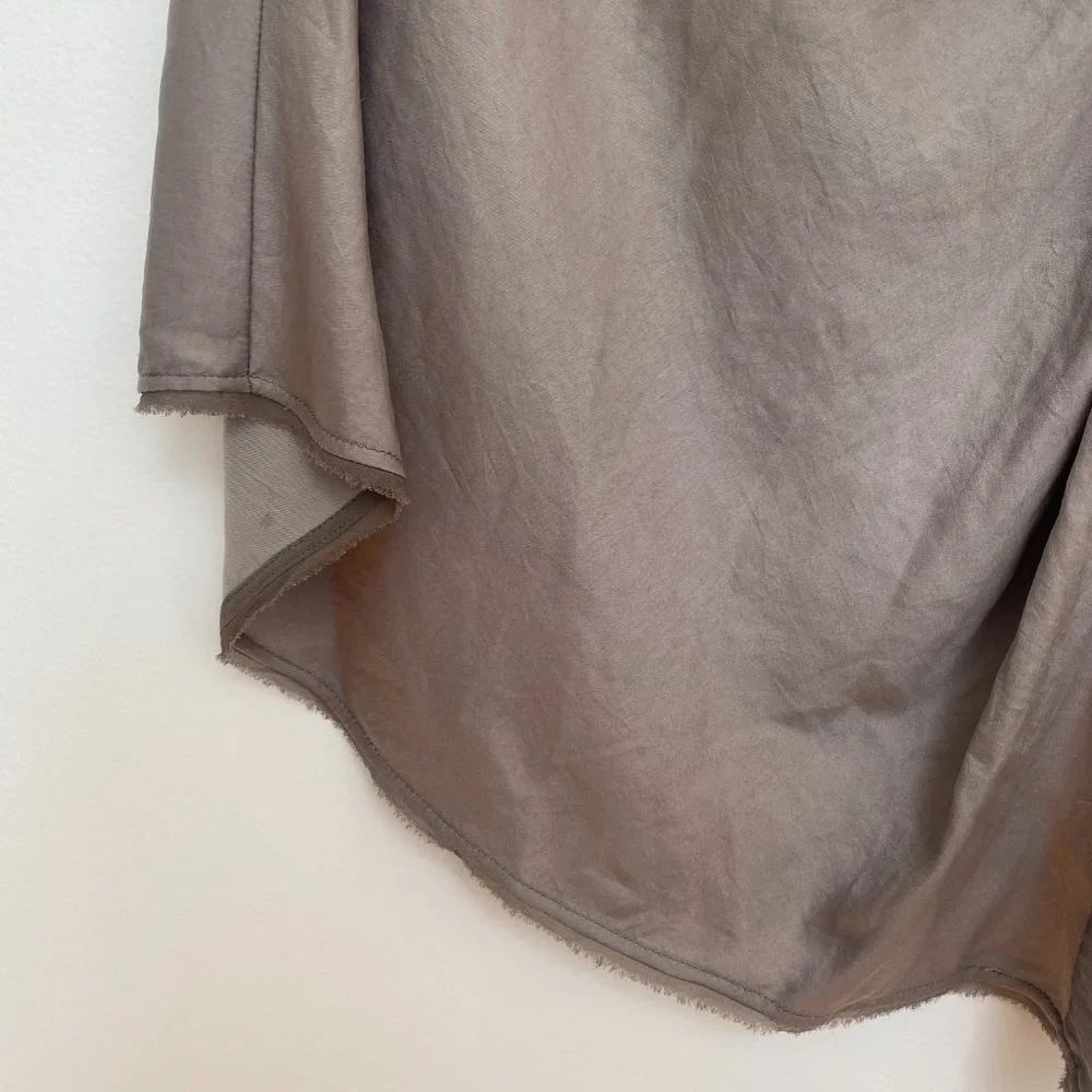 Silk Helmut Lang Cinched Asymmetrical Top - Picture 5 of 7